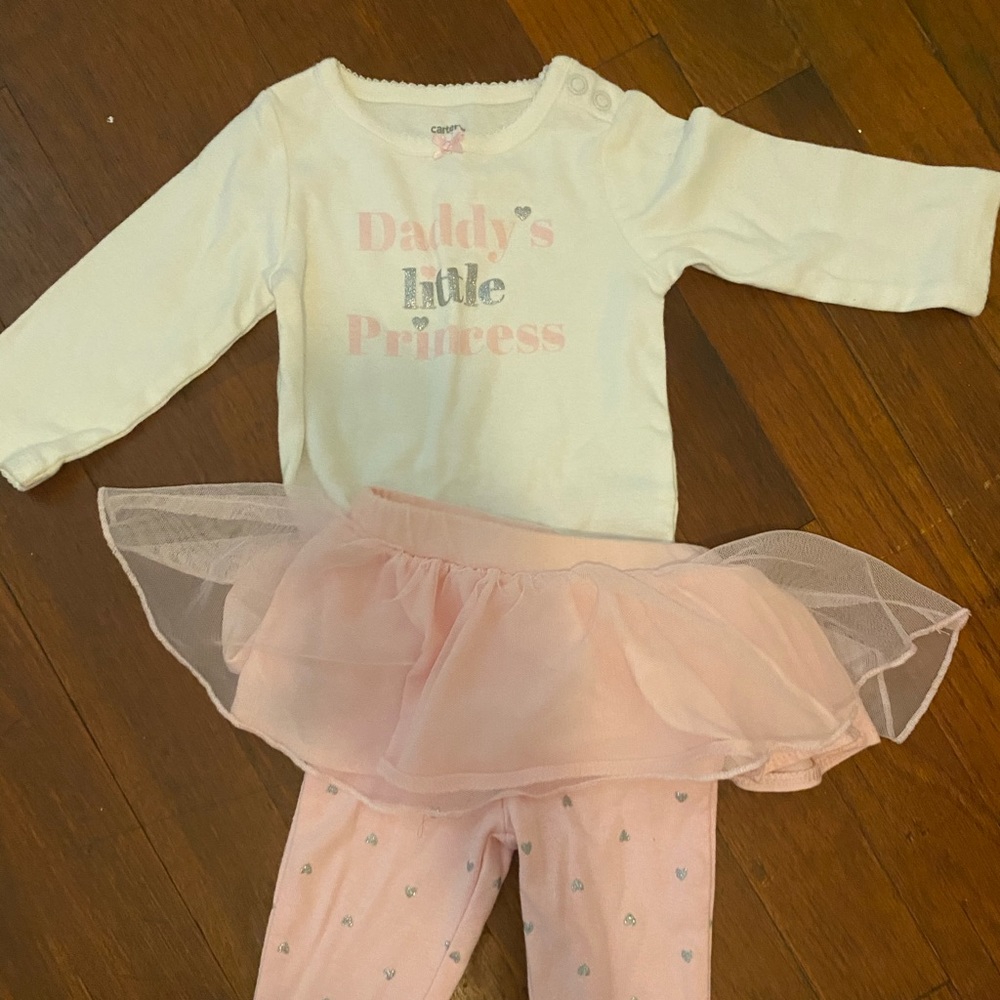 Daddy’s little princess tutu babygirl set